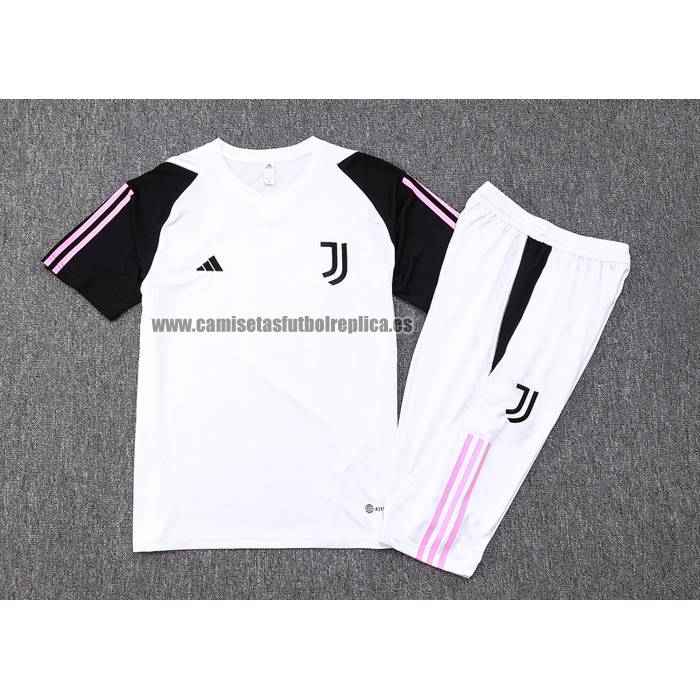 Chandal del Juventus Manga Corta 2023-24 Blanco - Pantalon Corto